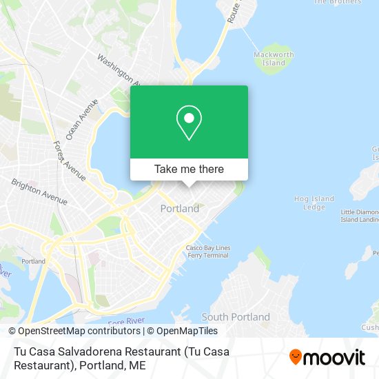 Tu Casa Salvadorena Restaurant map