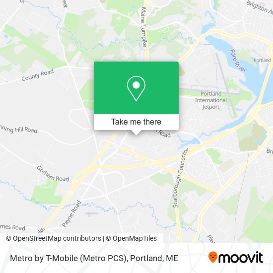Mapa de Metro by T-Mobile (Metro PCS)
