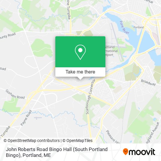 John Roberts Road Bingo Hall (South Portland Bingo) map