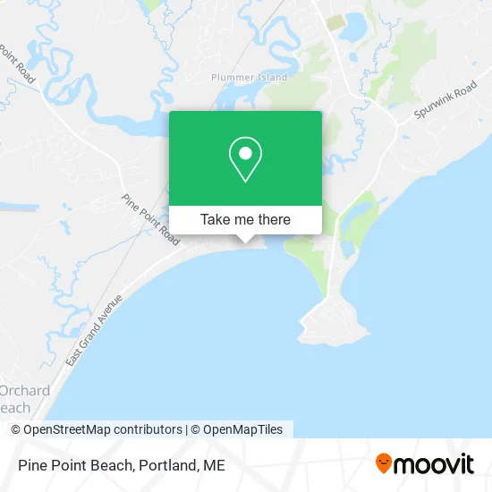 Pine Point Beach map