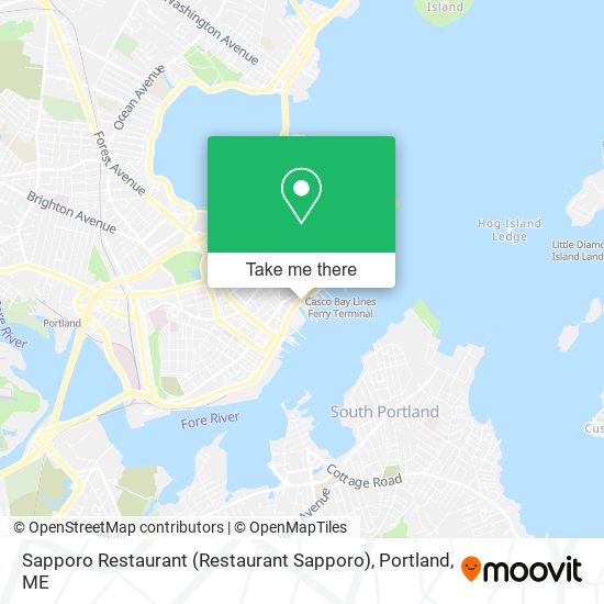 Sapporo Restaurant map