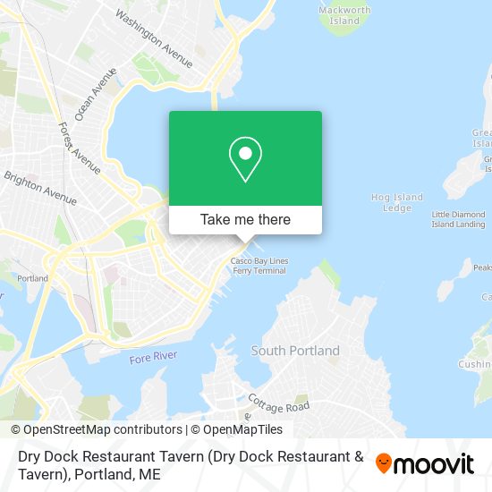 Dry Dock Restaurant Tavern map