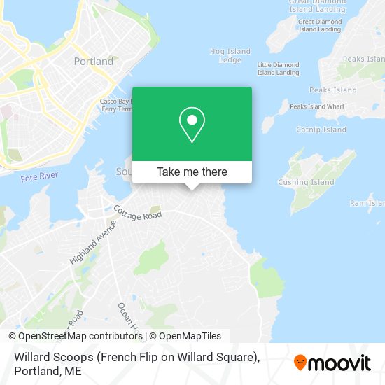 Willard Scoops (French Flip on Willard Square) map