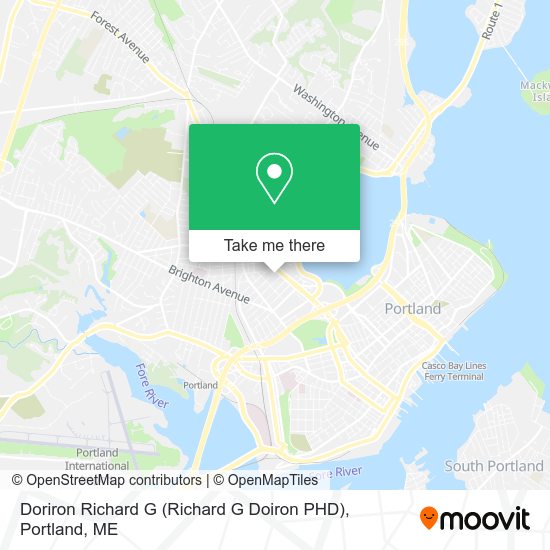 Doriron Richard G (Richard G Doiron PHD) map