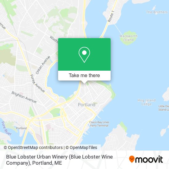 Blue Lobster Urban Winery (Blue Lobster Wine Company) map