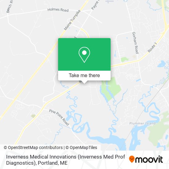 Mapa de Inverness Medical Innovations (Inverness Med Prof Diagnostics)