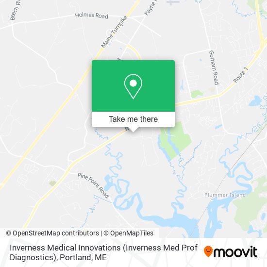 Inverness Medical Innovations (Inverness Med Prof Diagnostics) map