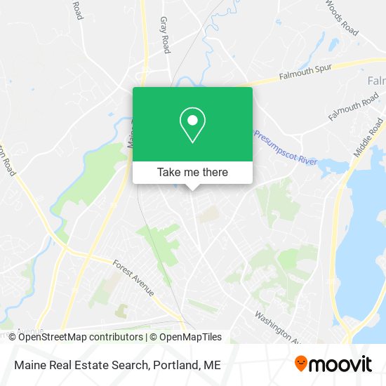 Maine Real Estate Search map