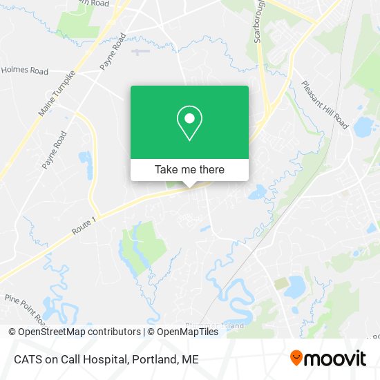CATS on Call Hospital map