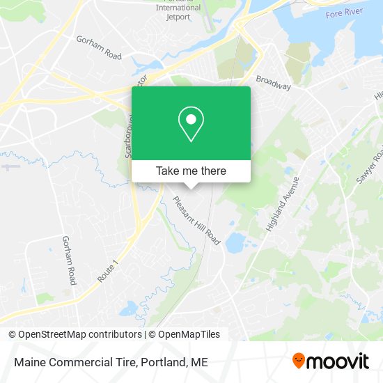 Maine Commercial Tire map