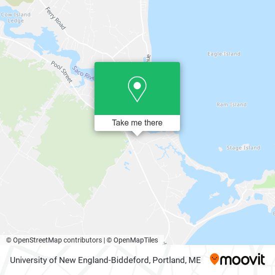 University of New England-Biddeford map