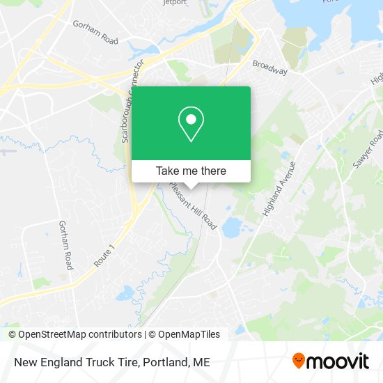 New England Truck Tire map