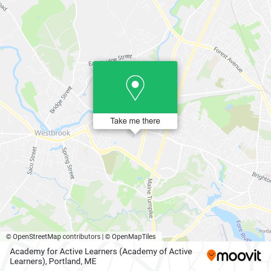 Academy for Active Learners map