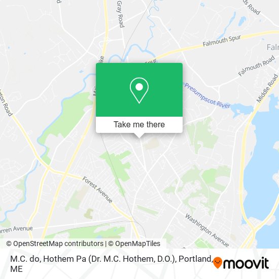 M.C. do, Hothem Pa (Dr. M.C. Hothem, D.O.) map