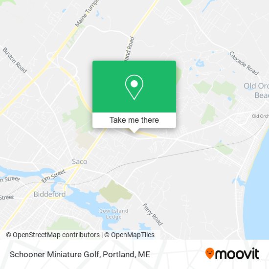 Schooner Miniature Golf map