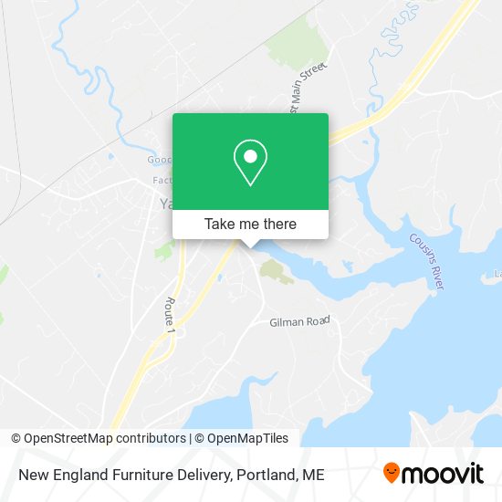 New England Furniture Delivery map