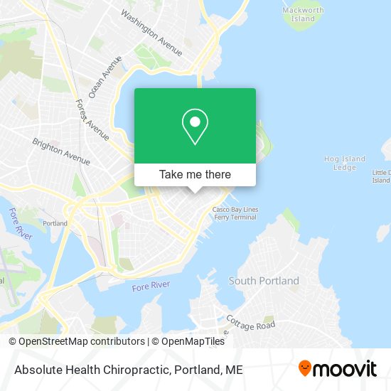 Absolute Health Chiropractic map