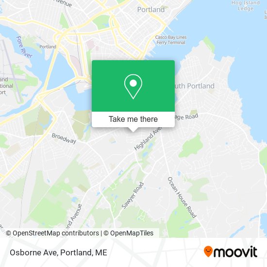 Osborne Ave map