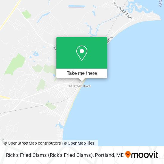 Rick's Fried Clams map
