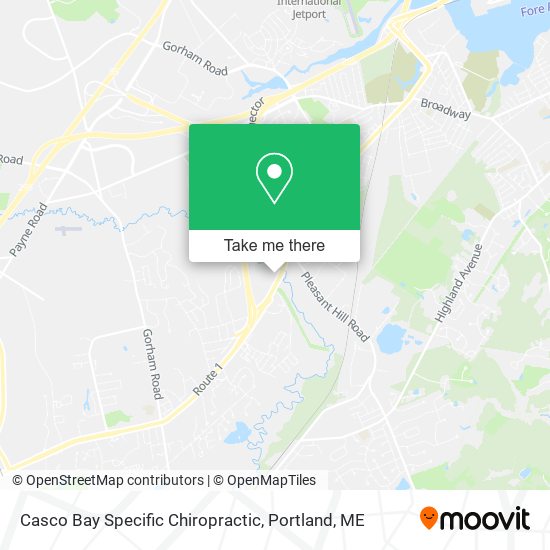 Casco Bay Specific Chiropractic map