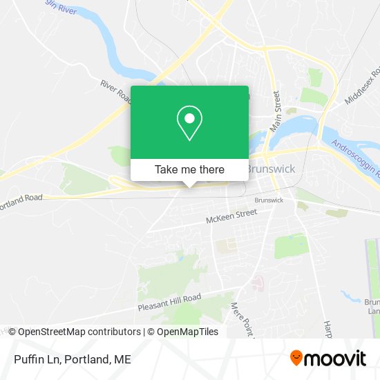 Puffin Ln map