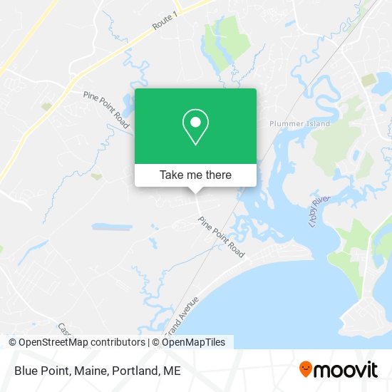 Blue Point, Maine map