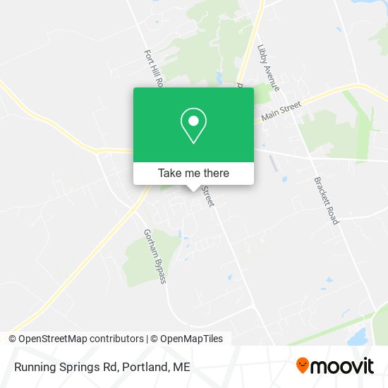 Running Springs Rd map