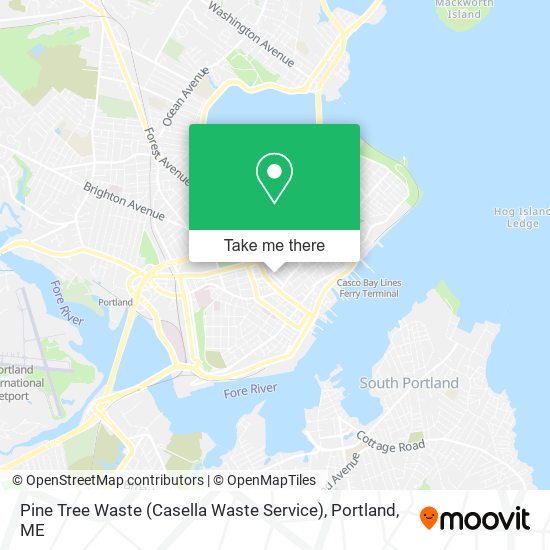 Pine Tree Waste (Casella Waste Service) map