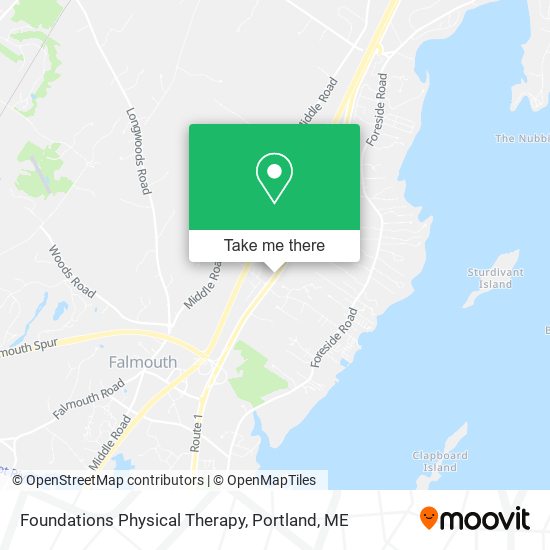Foundations Physical Therapy map