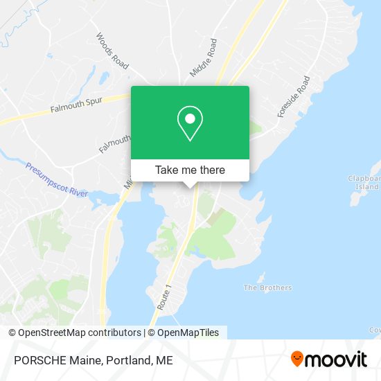 PORSCHE Maine map