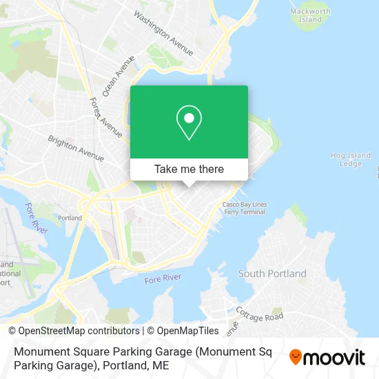 Monument Square Parking Garage map