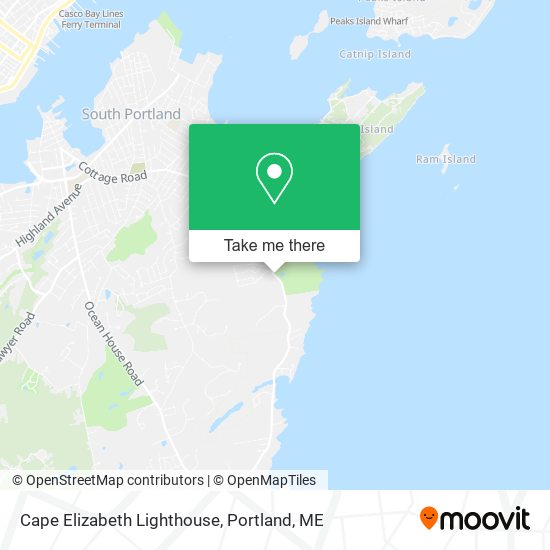 Cape Elizabeth Lighthouse map