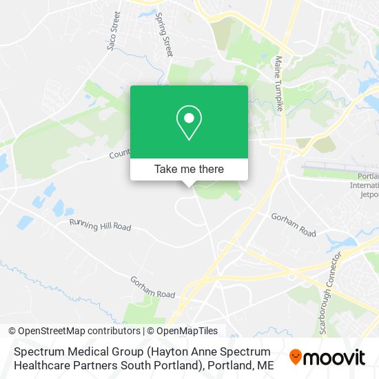 Spectrum Medical Group (Hayton Anne Spectrum Healthcare Partners South Portland) map