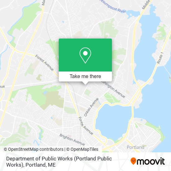 Department of Public Works (Portland Public Works) map