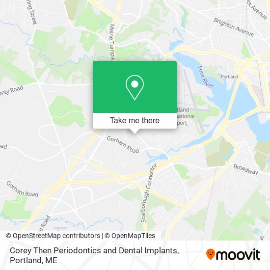 Corey Then Periodontics and Dental Implants map