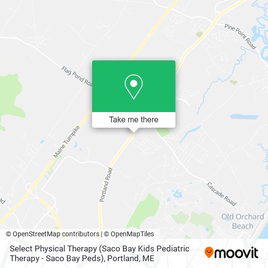 Select Physical Therapy (Saco Bay Kids Pediatric Therapy - Saco Bay Peds) map