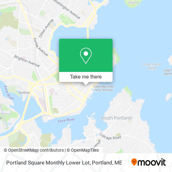 Mapa de Portland Square Monthly Lower Lot