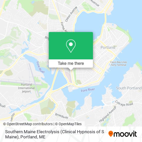 Southern Maine Electrolysis (Clinical Hypnosis of S Maine) map