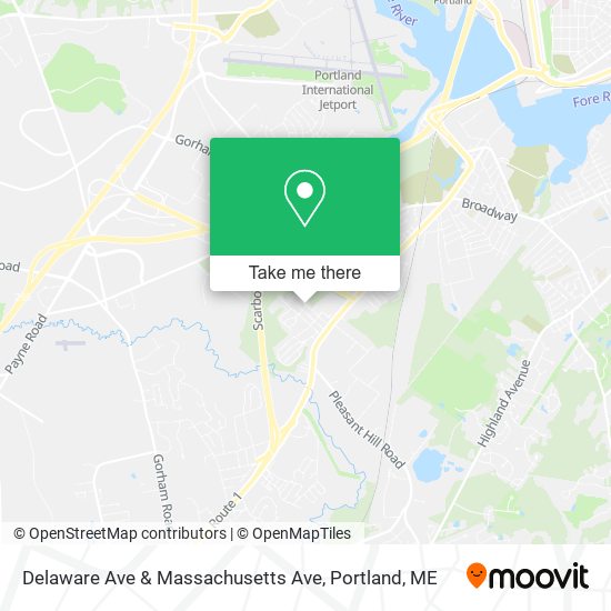 Delaware Ave & Massachusetts Ave map