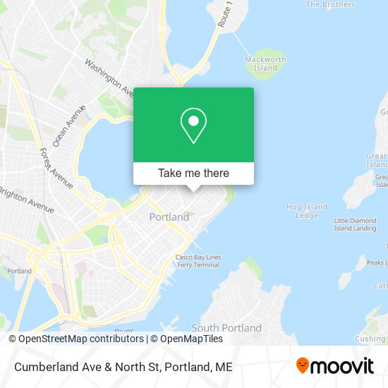 Cumberland Ave & North St map
