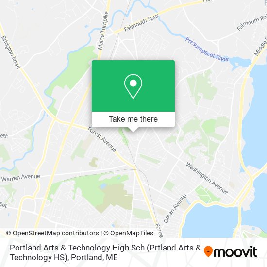 Portland Arts & Technology High Sch (Prtland Arts & Technology HS) map