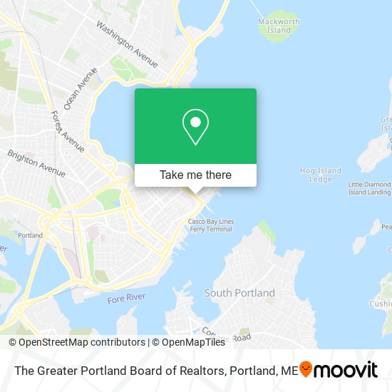 The Greater Portland Board of Realtors map