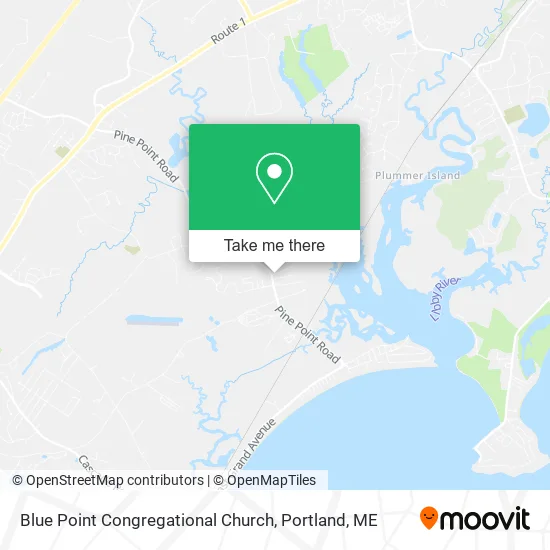 Blue Point Congregational Church map