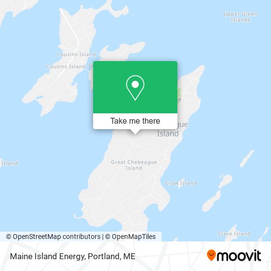 Maine Island Energy map