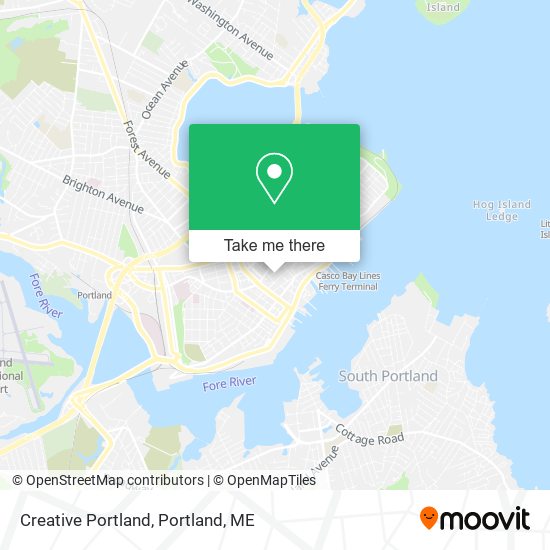 Creative Portland map