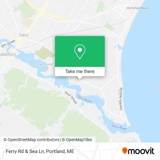Ferry Rd & Sea Ln map