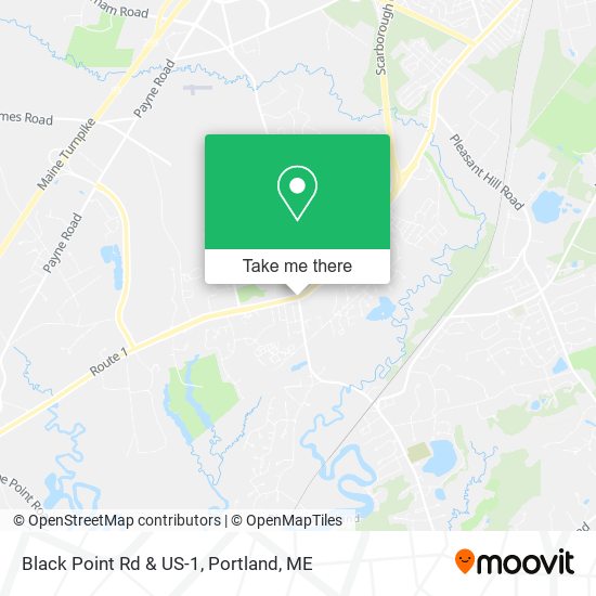 Black Point Rd & US-1 map