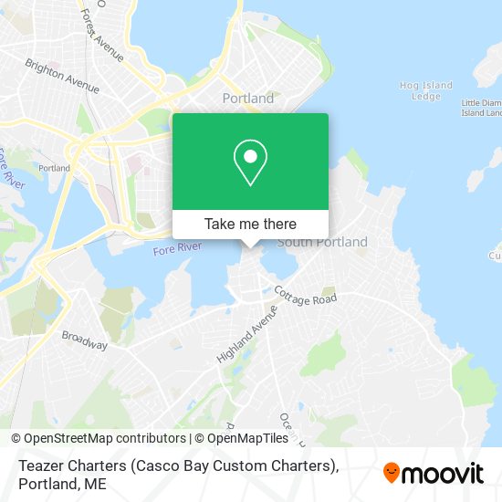 Teazer Charters (Casco Bay Custom Charters) map