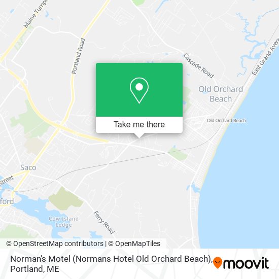 Norman's Motel (Normans Hotel Old Orchard Beach) map