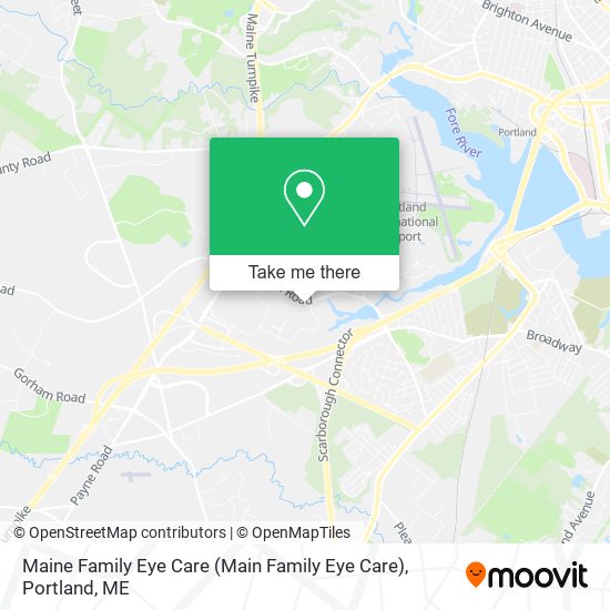 Maine Family Eye Care map